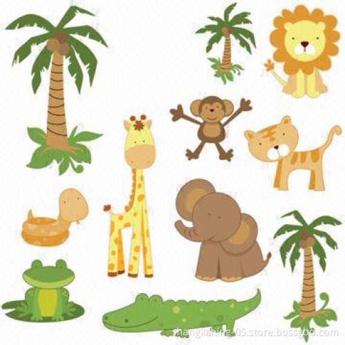 Eco-friendly Removable Transfer Film Vinyl Wall Sticker with UV-resistant and CMYK Print
